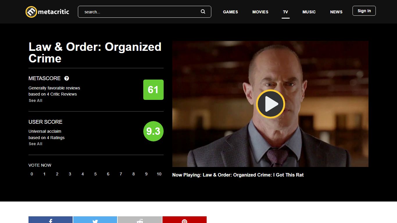 Law & Order: Organized Crime - TV Show Reviews - Metacritic