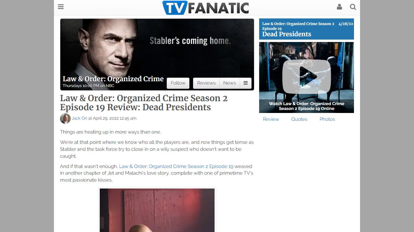 Law & Order: Organized Crime Season 2 Episode 19 Review: Dead ...